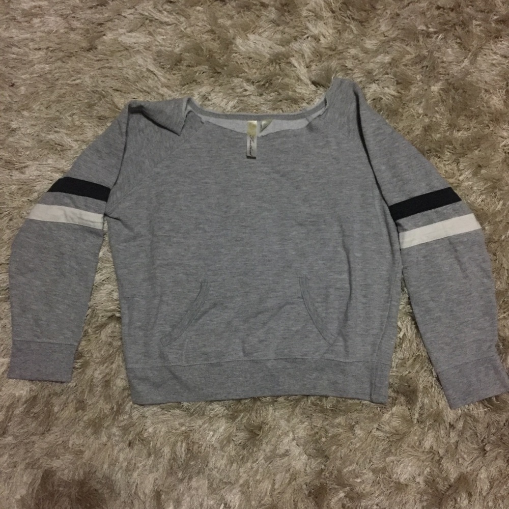 Off the shoulder sweatshirt